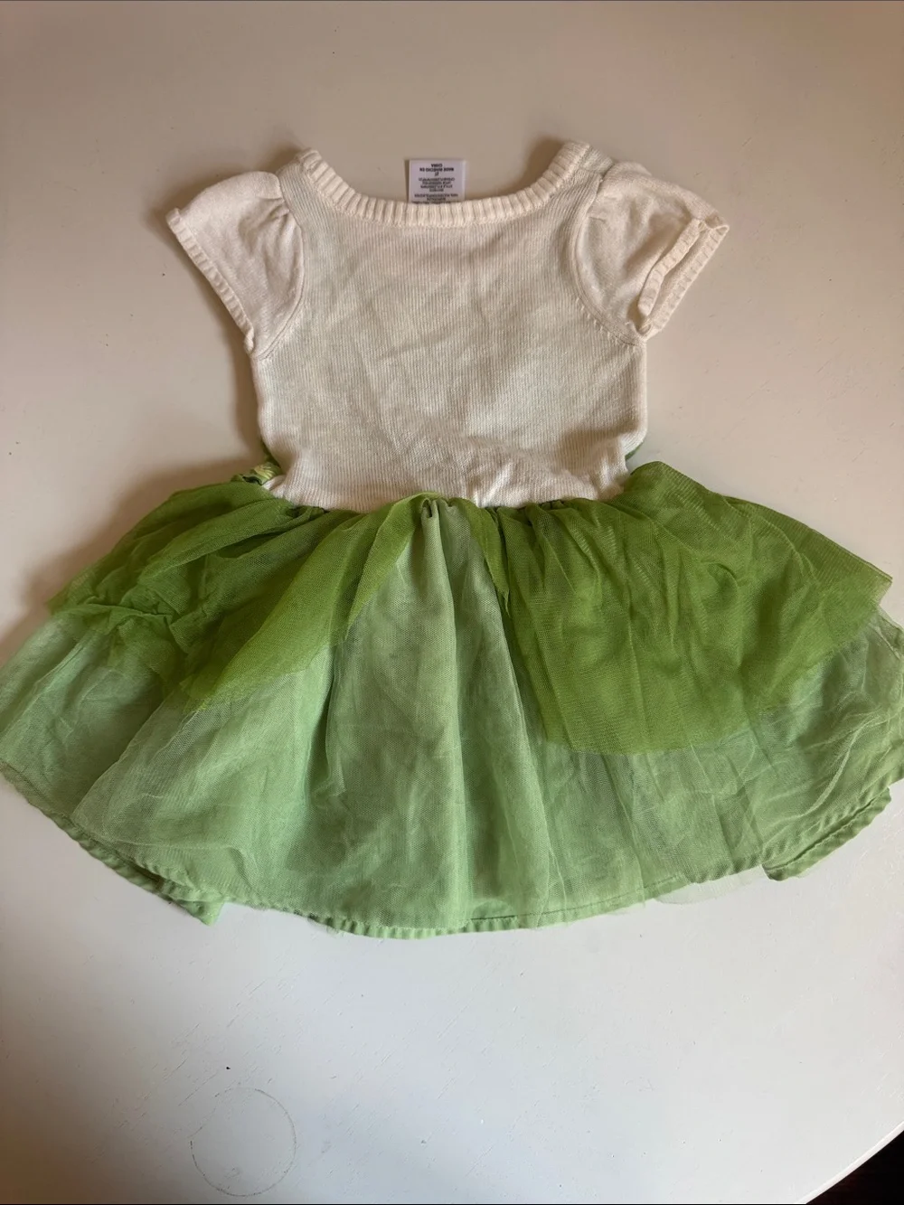 Disney Princess Tiana Toddler Green and Yellow Tutu Dress 2T